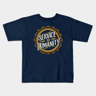 Arise and Render Service to Humanity - Baha'i Faith Kids T-Shirt